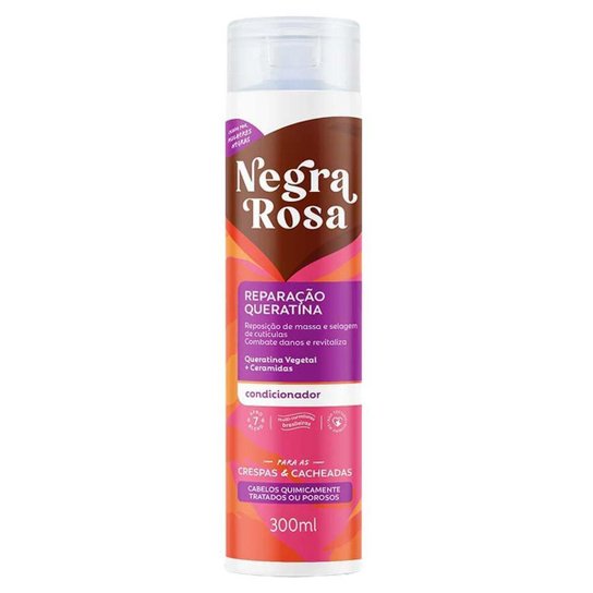 Negra Rosa Reparação de Queratina Condicionador 300ml