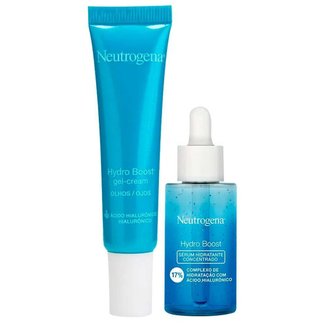 Neutrogena Hydro Boost Kit – Gel Creme para Olhos + Sérum Hidratante Facial Kit