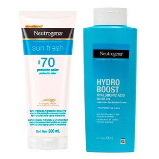 Neutrogena Kit – Protetor Solar Sun Fresh FPS70 200ml + Hidratante Corporal Hydro Boost 400ml Kit