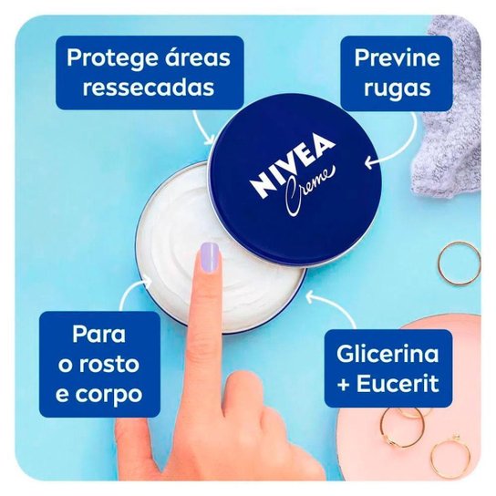 Nivea Creme Lata Kit com 2 Unidades – Hidratante Nivea 56g Kit