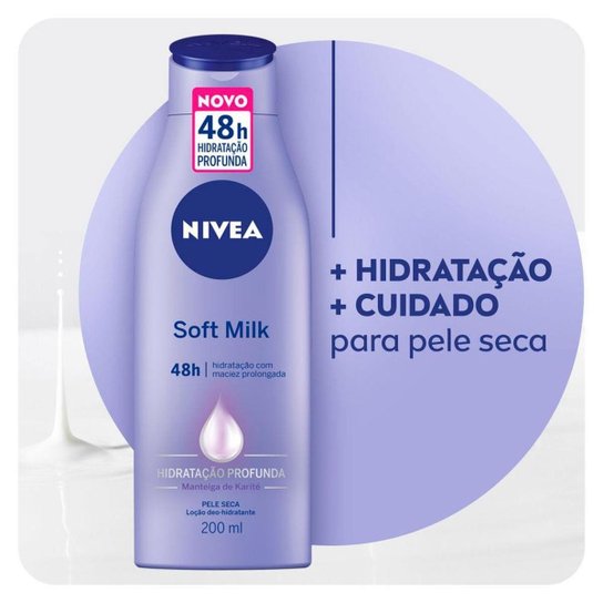 Nivea Loção Hidratante Soft Milk 200ml
