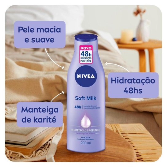 Nivea Loção Hidratante Soft Milk 200ml