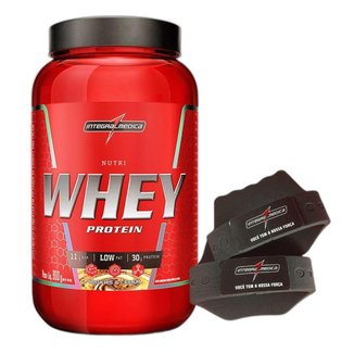 Nutri Whey Isolado Hidro 3W Cookies 900g + Luva Integralmedica
