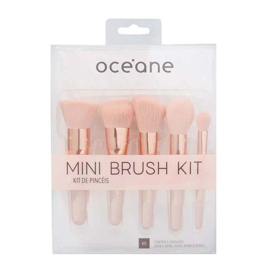 Océane Mini Brush Kit com 5 Pincéis Kit