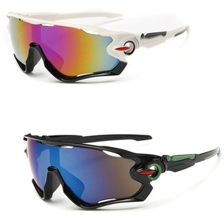 Óculos Bike Ciclismo Esportivo Corrida Uv400 Kit 2 Unidades