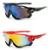 Óculos Bike Ciclismo Proteção Uv Mtb Speed Kit 2 Unidades - Preto+Vermelho