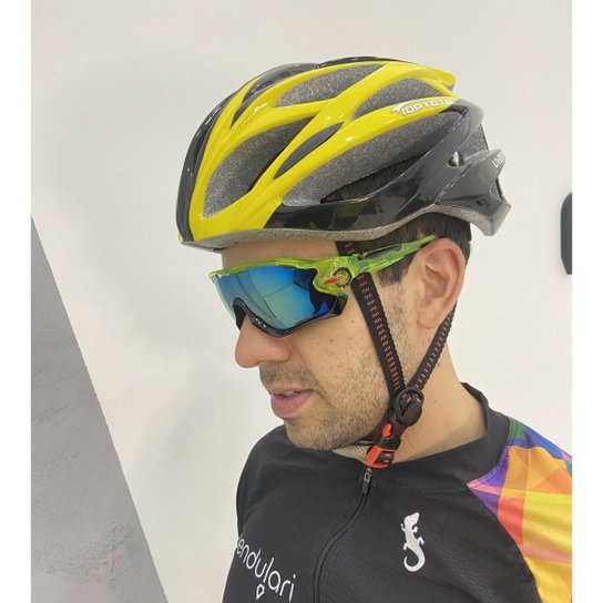 Óculos De Sol Ciclismo Bike Proteção Uv Espelhado 2 Unidades