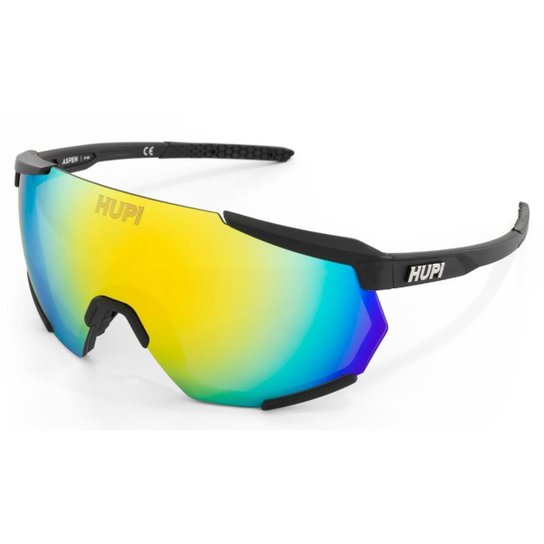 Óculos de Sol HUPI Aspen Armação Preto Lente Dourado