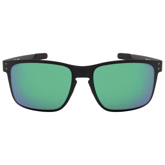 Óculos de Sol Oakley Holbrook Metal OO4123 - Matte Black - Jade Iridium - 412304/55