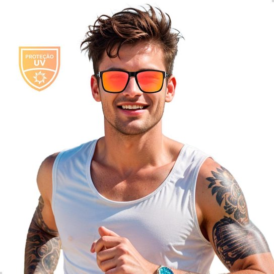 Óculos De Sol Polarizado Masculino Esportivo Casual Dia a Dia