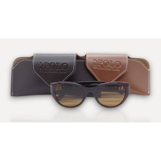 Óculos de Sol Polo London Club design Gatinho Clássico UV400