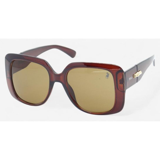 Óculos de Sol Polo London Club Design Quadrado UV400 + Case