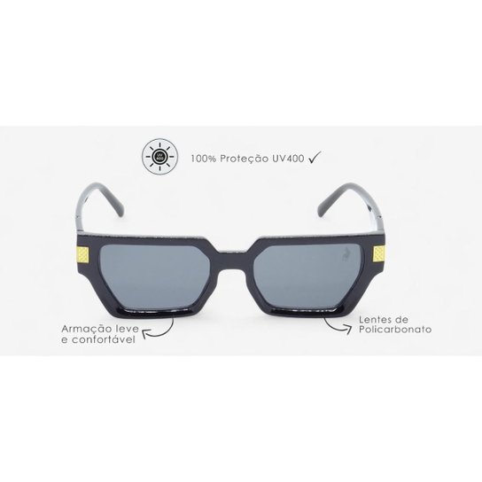Óculos de Sol Unissex Polo London Club design Quadrado UV400
