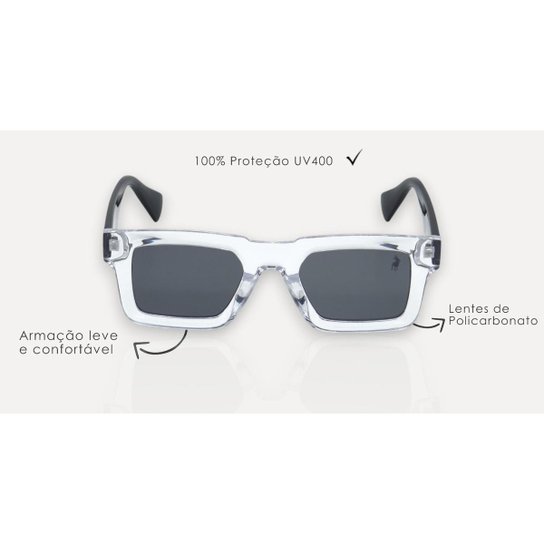 Óculos de Sol Unissex Polo London Club UV400 Kit c/ Case