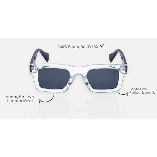 Óculos de Sol Unissex Polo London Club UV400 Kit c/ Case