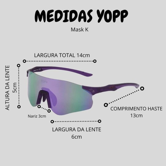 Óculos De Sol Yopp Performance Uv400 MDR25 Ipanema