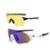 Óculos Sol Unissex Corrida Ciclismo Mtb Speed Uv400 Kit 2 - Branco+Amarelo
