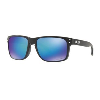Óculos Solar Oakley Holbrook 9102 F055  Fosco Lente Azul Espelhada Prizm Polarizada