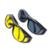 Oculos Visao Noturna 2 Un. Dirigir Moto Carro Protecao UV Dia e Noite Polarizado - Preto