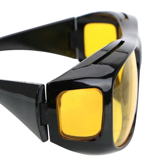 Oculos Visao Noturna 2 Un. Dirigir Moto Carro Protecao UV Dia e Noite Polarizado