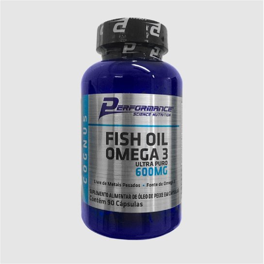 Óleo De Peixe Performance Nutrition Ômega 3 Ultra Puro 600mg 90 Cápsulas