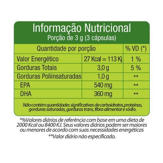 Ômega 3 1000mg - 120 Cápsulas - Herbamed