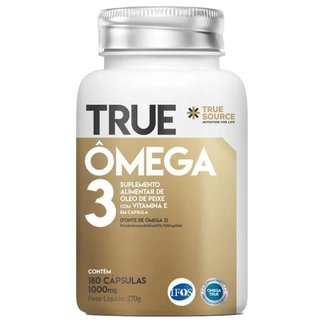 Ômega 3 Livre de Metais Pesados 1000mg 180 Cáps True Source