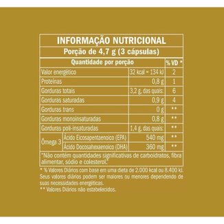 Ômega 3 Óleo de Peixe 1000mg 180 Cápsulas Equaliv