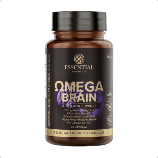 Omega Brain Krill Oil Fosfatidilserina 60 Capsulas Essential Nutrition