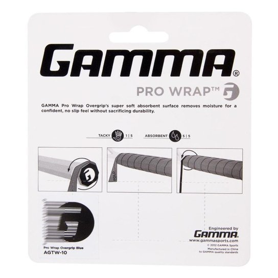 Overgrip Gamma Pro Wrap com 03 Unidades Azul
