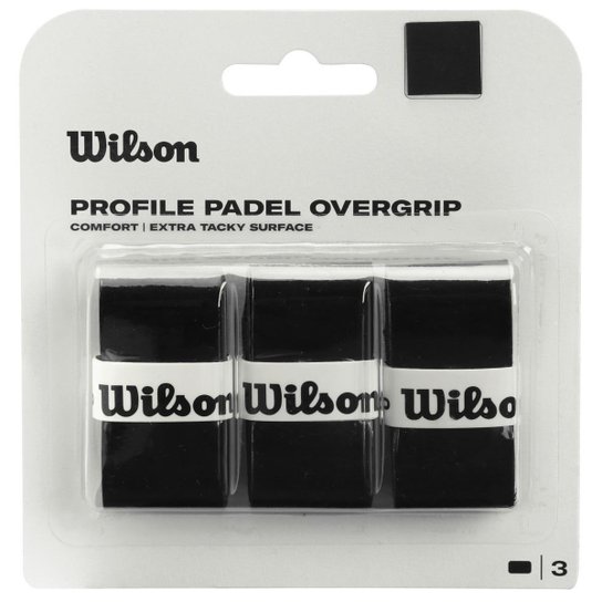 Overgrip Wilson Profile Padel com 03 Unidades Preto