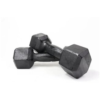 Par de Halteres Sextavado - 10 Kg