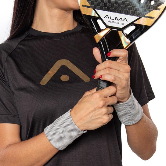 Par Munhequeira de Pulso Fitness Cinza Alma Genius