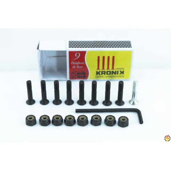 Parafusos de Base Para Skate Kronik Formato Allen