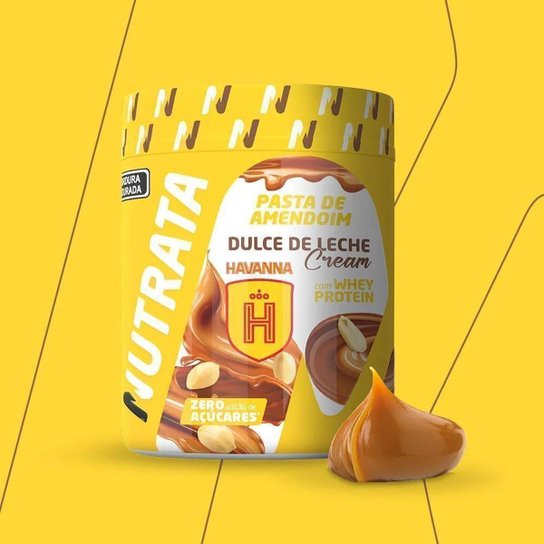 Pasta de Amendoim com Whey 600g Dulce de Leche Cream Havanna Nutrata