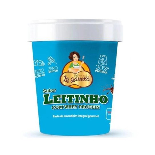 Pasta de Amendoim Integral Gourmet 450g Ninho e Whey Protein