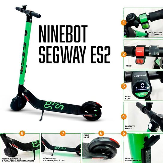 Patinete Elétrico NineBot Segway 300w 5.2mAh ES2 GTSM1