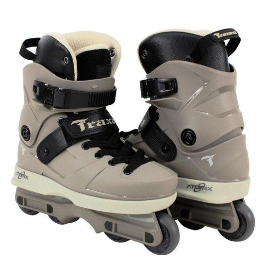 Patins Traxart Atomix Cinza Claro- 59mm ABEC-9 Cromo