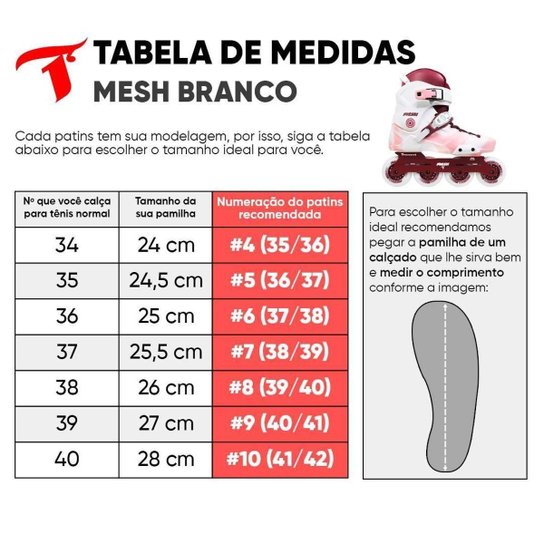 Patins Traxart Mesh Branco/Pink - 80mm ABEC-9 Cromo