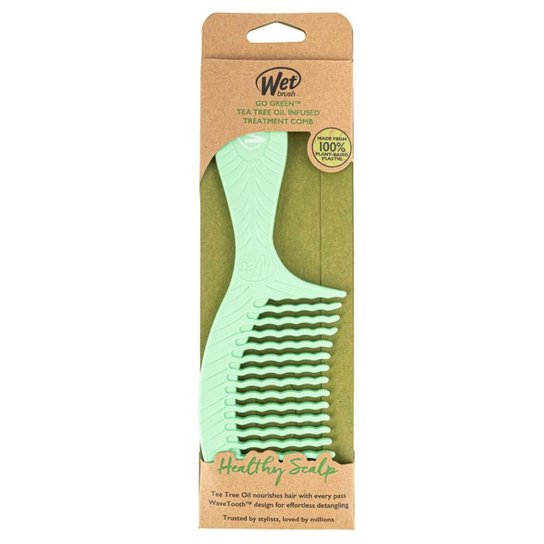 Pente De Cabelo Wetbrush Go Green Biodegradavel Verde