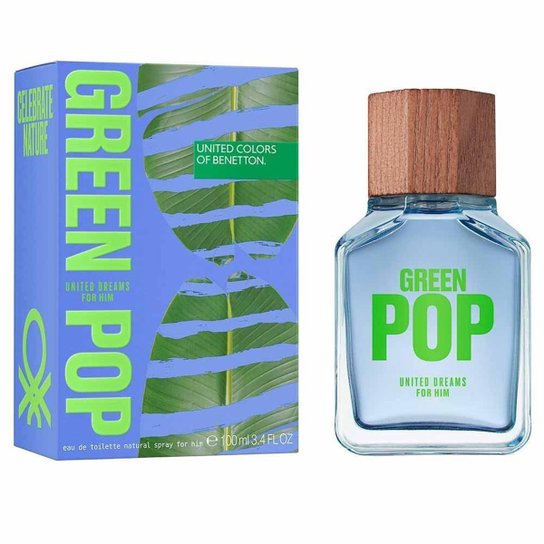 Perfume Benetton Green Pop United Dreams Masculino Eau de Toilette 100ml