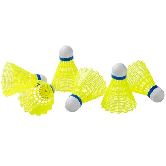 Peteca Badminton de Nylon 6 unidades Vollo