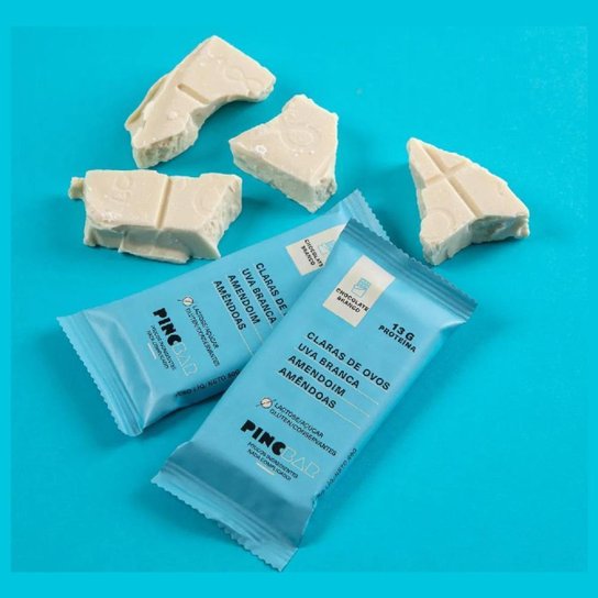 Pincbar Barra de Proteína Natural Chocolate Branco - 12 un.