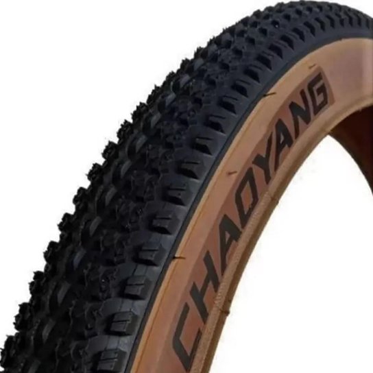 Pneu aro 29 x 2.10 bike MTB Chaoyang Victory faixa marrom
