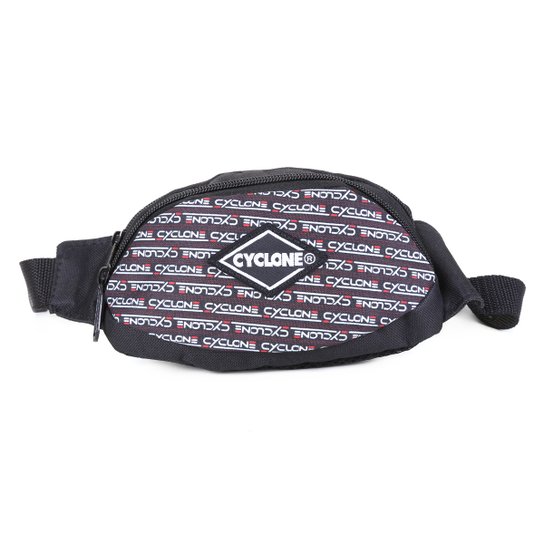 Pochete Cyclone Sublim Fashion - Preto+Vermelho