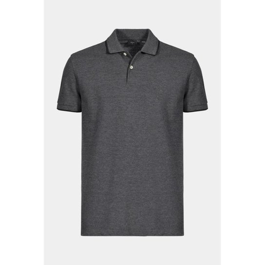 Polo Aramis Classic 1 Friso Grafite M. Com Preto