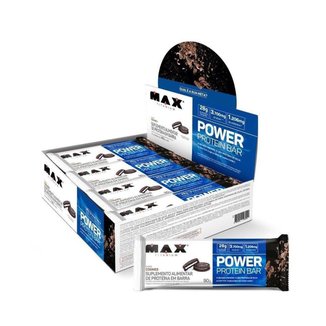 Power Protein Bar Caixa com 8 Unidades (720g) - Max Titanium