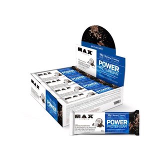 Power Protein Bar Caixa com 8 Unidades (720g) - Max Titanium