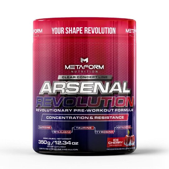 Pré Treino Arsenal Revolution 350g Metaform Nutrition