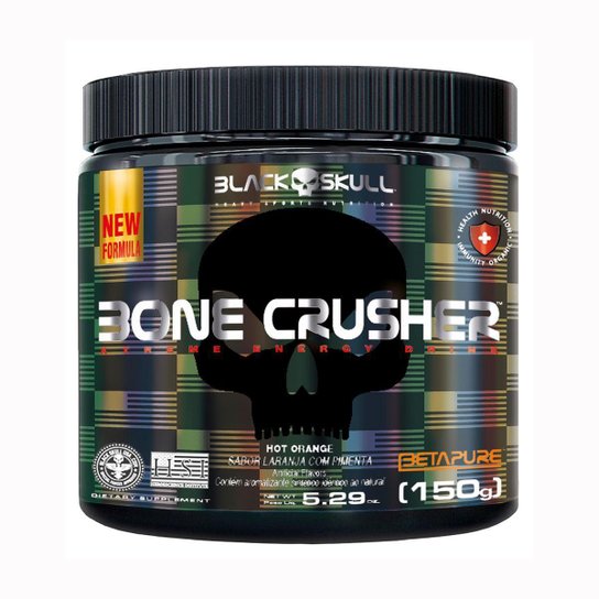 Pré-Treino Bone Crusher (Nova Fórmula) - 150G - Black Skul